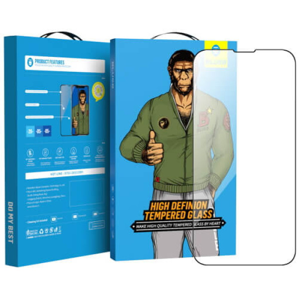 Защита экрана (стекло) Blueo 2.5D Silk Full Cover HD Glass для iPhone 15 Pro Max (PBJ1-I15PM)
