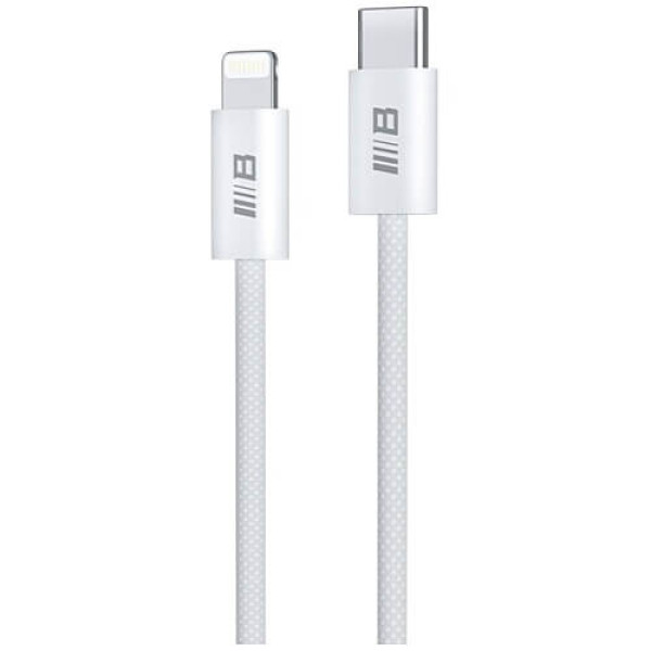 Кабель Blueo Braided PD Fast Charging USB-C/Lightning Cable (2m) White (BL012CL2)