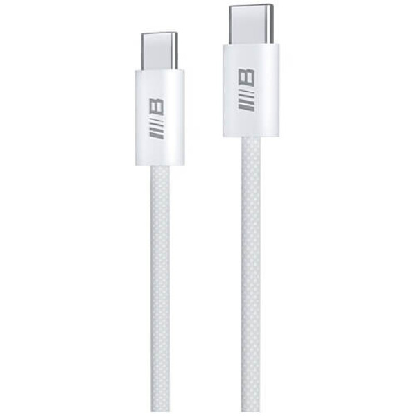 Кабель Blueo Braided PD Fast Charging USB-C/USB-C Cable (2m) White (BL012CC2)