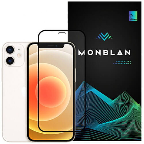 Защита экрана (стекло) Monblan для iPhone 12 Mini 2.5D Anti Static 0.26mm (Black)