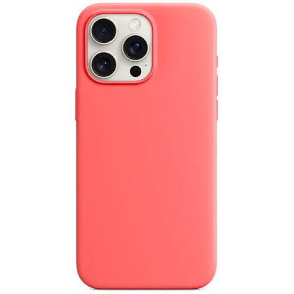 Чехол Monblan Magnetic Silicone MagSafe для iPhone 15 Pro Guava