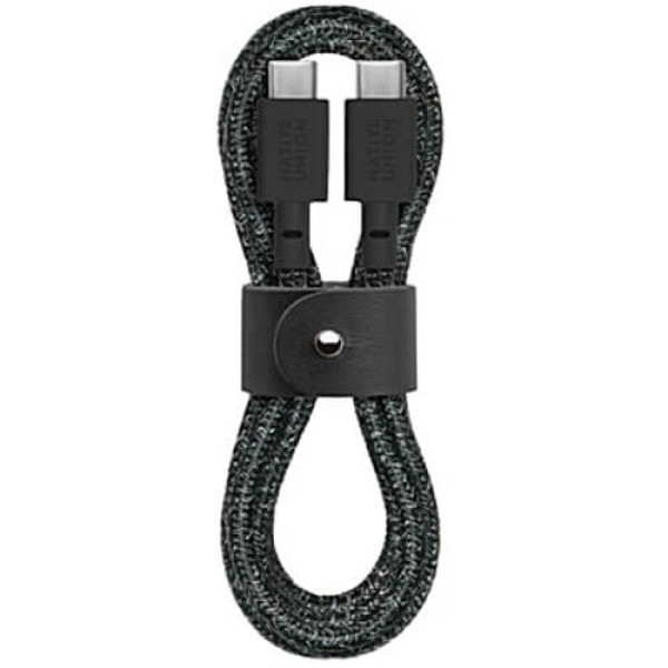 Кабель Native Union Belt Cable USB-C/USB-C Cosmos Black (1.2 m) (BELT-C-CS-BLK-2-NP)