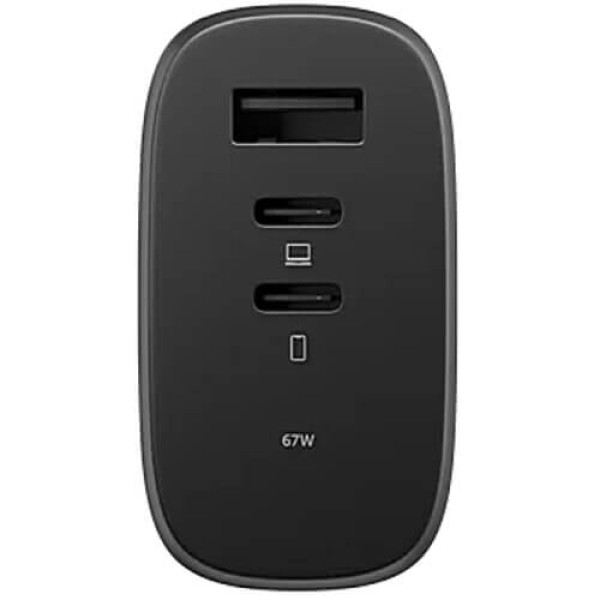 Зарядное устройство Native Union Fast GaN Charger PD 67W 3 Ports Black (FAST-PD67-BLK-2CA)