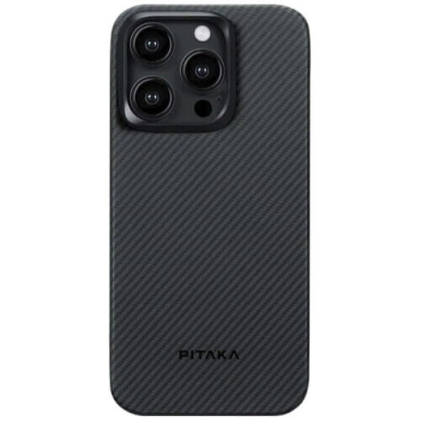 Чехол Pitaka MagEZ Case 4 Twill 600D для iPhone 15 Pro Black/Grey (KI1501PA)