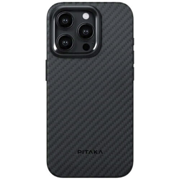 Чехол Pitaka MagEZ Case Pro 4 Twill 1500D Black/Grey для iPhone 15 Pro (KI1501PP)