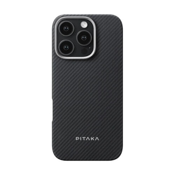 Чехол Pitaka Ultra-Slim Case Classic Twill 600D Black/Grey для iPhone 16 Pro (KI1601PA)