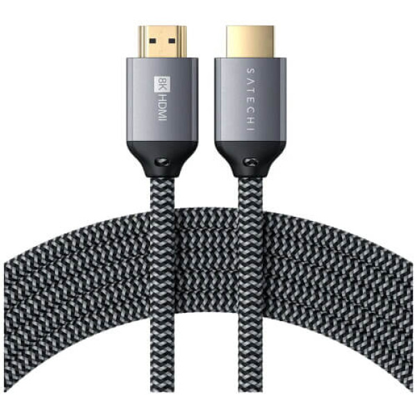 Кабель Satechi 8K HDMI Ultra High Speed Cable Space Gray (ST-8KHC2MM)