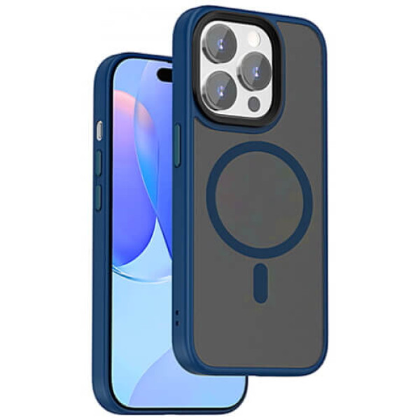 Чехол WIWU FGG-011 Magnetic Colorful Series для iPhone 15 Pro Blue
