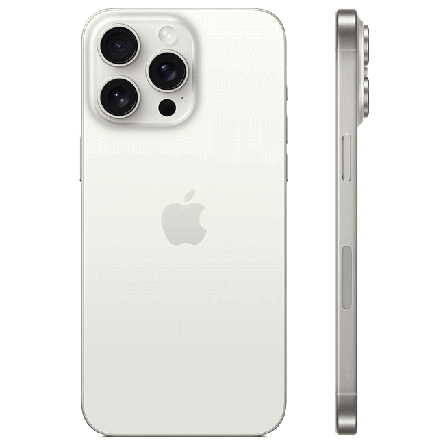 iPhone 15 Pro Max 256Gb White Titanium eSIM (MU673)