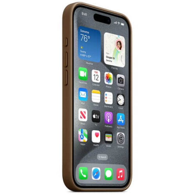 Чехол-накладка Apple iPhone 15 Pro Max FineWoven Case with MagSafe Taupe (MT4W3)