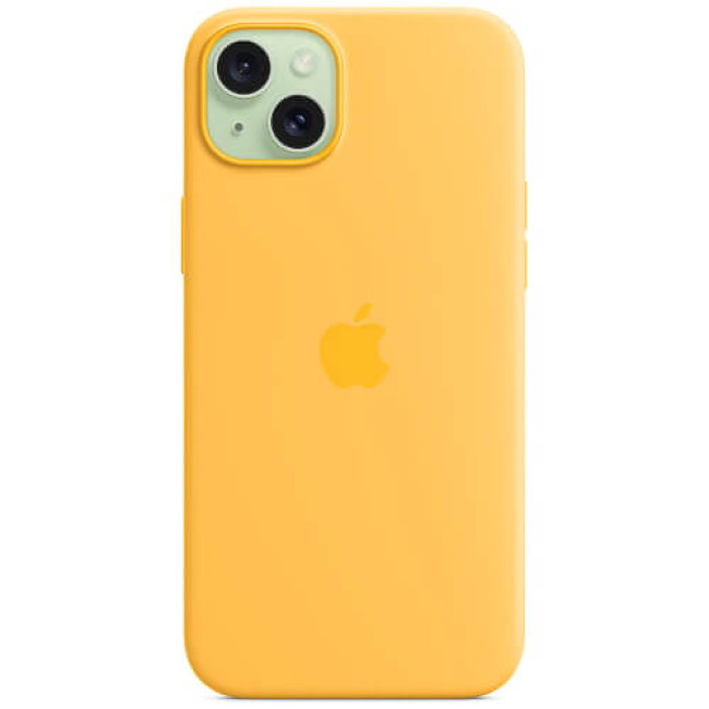 Чехол Apple iPhone 15 Silicone Case with MagSafe Sunshine (MWNA3)