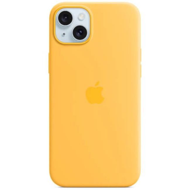 Чехол Apple iPhone 15 Silicone Case with MagSafe Sunshine (MWNA3)
