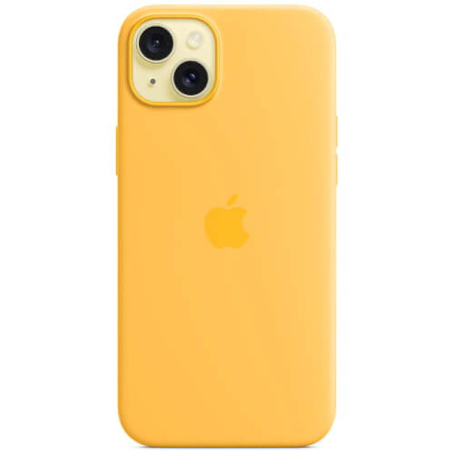 Чехол Apple iPhone 15 Silicone Case with MagSafe Sunshine (MWNA3)