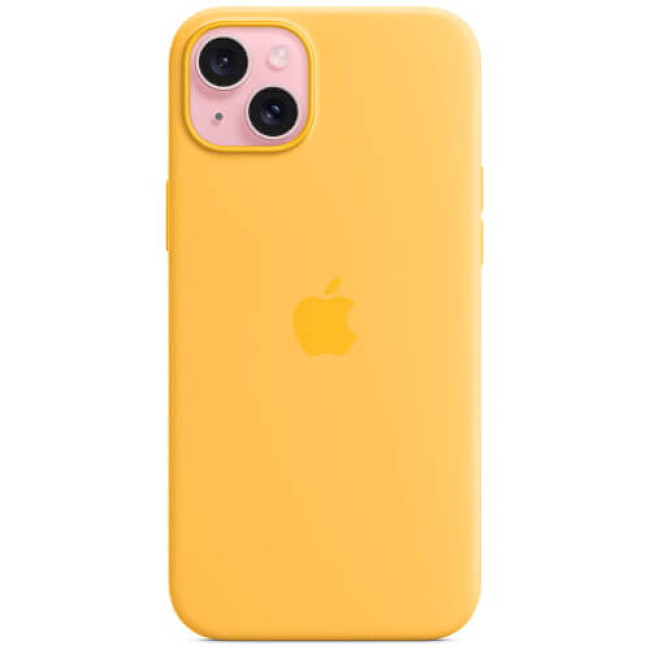 Чехол Apple iPhone 15 Silicone Case with MagSafe Sunshine (MWNA3)