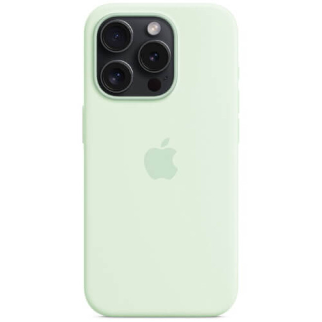 Чехол Apple iPhone 15 Pro Silicone Case with MagSafe Soft Mint (MWNL3)