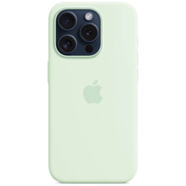 Чехол Apple iPhone 15 Pro Silicone Case with MagSafe Soft Mint (MWNL3)