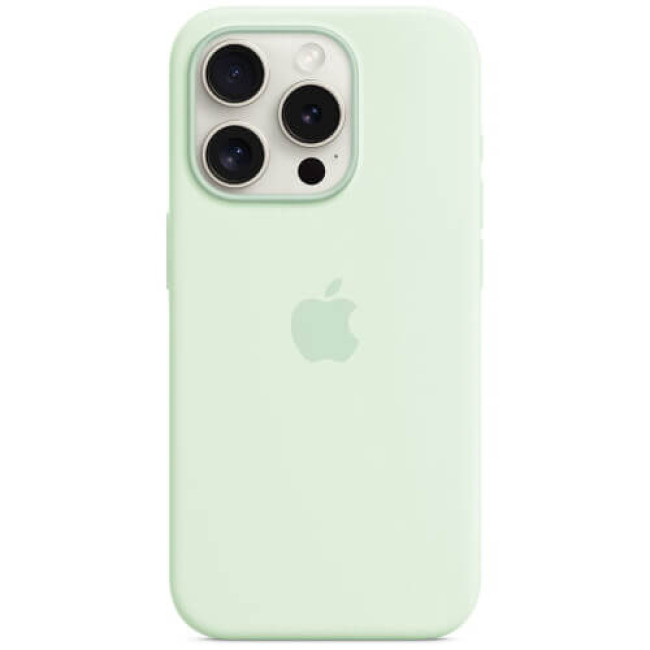 Чехол Apple iPhone 15 Pro Silicone Case with MagSafe Soft Mint (MWNL3)
