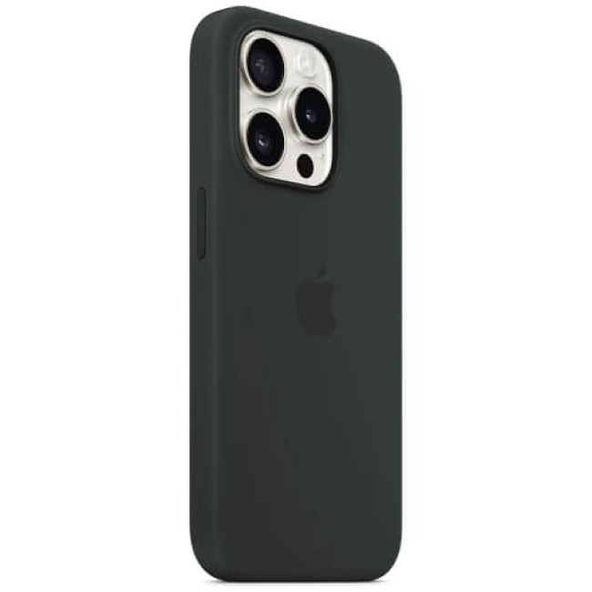 Чехол Apple iPhone 15 Pro Silicone Case with MagSafe Black (MT1A3)