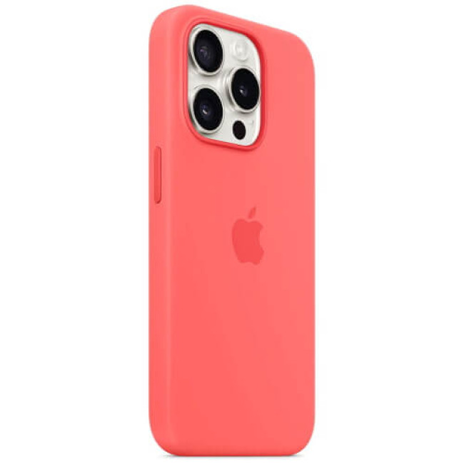 Чехол Apple iPhone 15 Pro Max Silicone Case with MagSafe Guava (MT1V3)