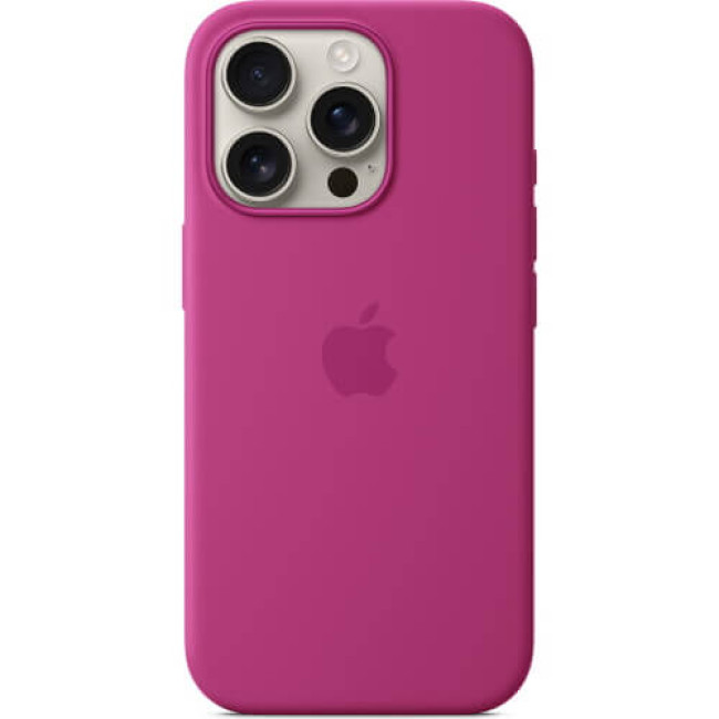 Чехол Apple iPhone 16 Pro Silicone Case with MagSafe Fuchsia (MYYN3)