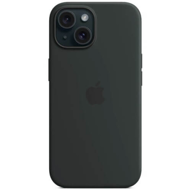 Чехол Apple iPhone 15 Silicone Case with MagSafe Black (MT0J3)