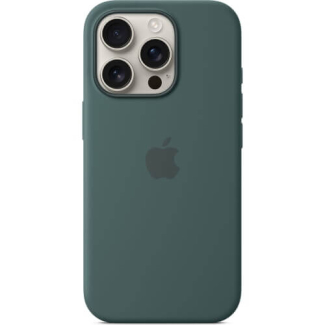 Чехол-накладка Apple iPhone 16 Pro Silicone Case with MagSafe Lake Green (MYYR3)