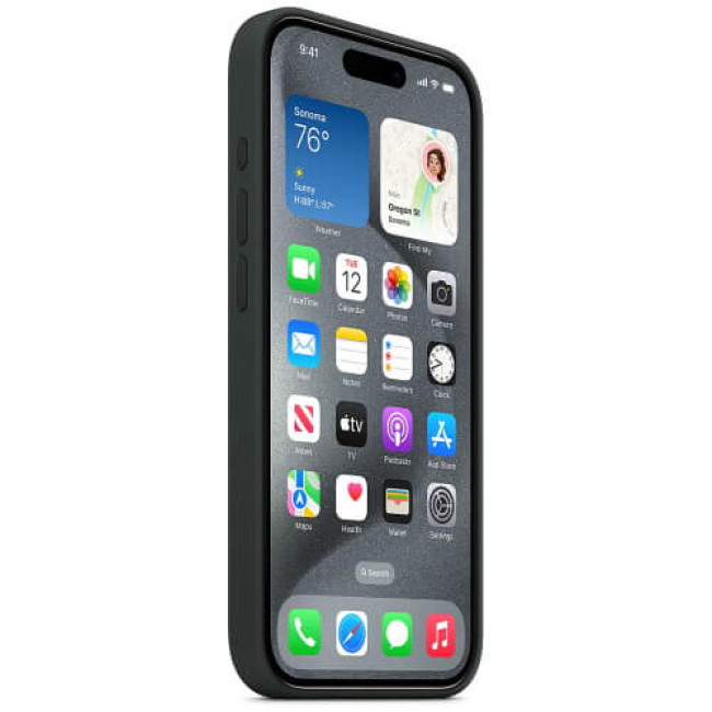 Чехол Apple iPhone 15 Pro Silicone Case with MagSafe Black (MT1A3)