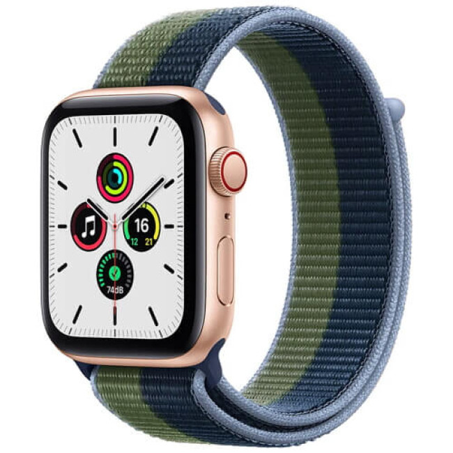 Ремешок для Apple Watch 45/44/42mm Sport Loop Abyss Blue/Moss Green (ML313)