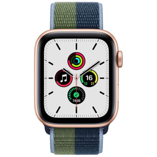 Ремешок для Apple Watch 45/44/42mm Sport Loop Abyss Blue/Moss Green (ML313)