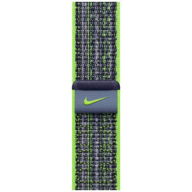Ремешок для Apple Watch 41/40/38mm Bright Green/Blue Nike Sport Loop (MTL03)