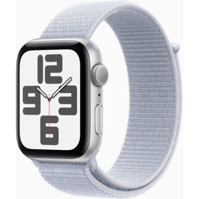 Apple Watch SE 2 2024 GPS 44mm Silver Aluminium with Blue Cloud Sport Loop (MXET3)