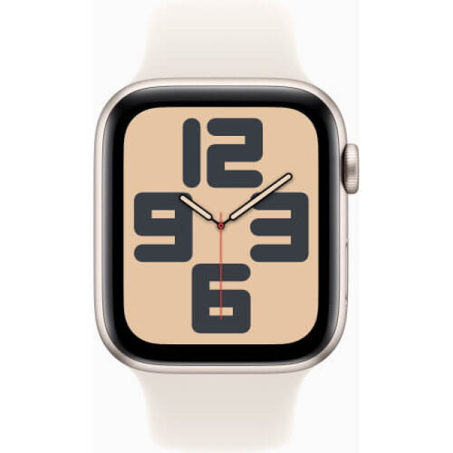Apple Watch SE 2 2024 GPS 44mm Starlight Aluminium with Starlight Sport Band S/M (MXEU3)