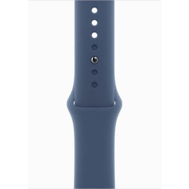 Apple Watch SE 2 2024 GPS 44mm Silver Aluminium with Denim Sport Band S/M (MXEQ3)