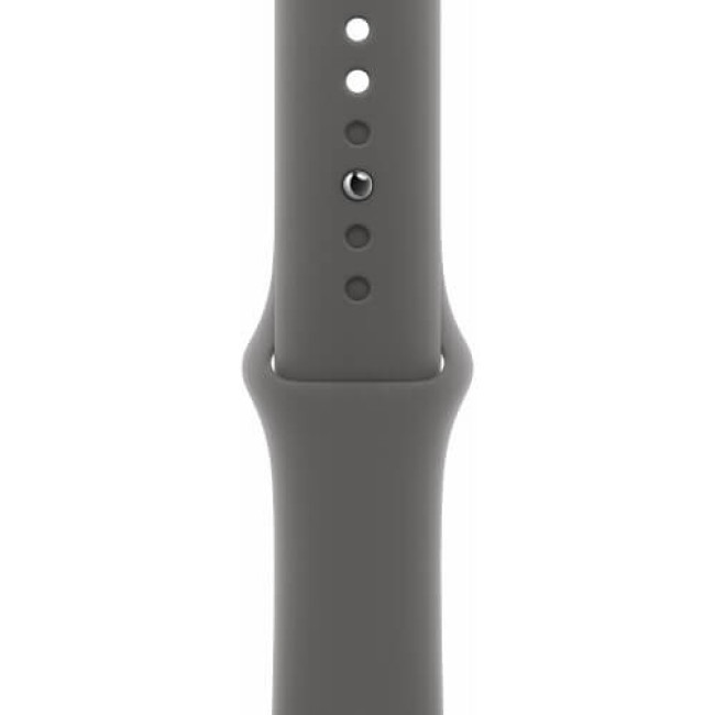 Apple Watch Series 10 46mm Natural Titanium Case with Stone Gray Sport Band M/L (MWYA3)
