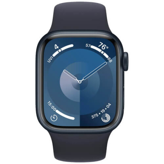 Apple Watch Series 9 45mm Midnight Aluminium with Midnight Sport Band S/M (MR993)