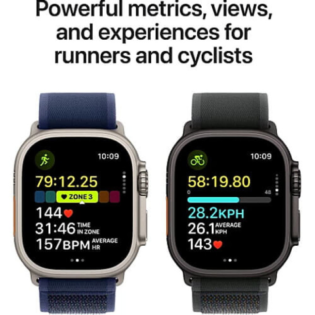Apple Watch Ultra 2 Black Titanium with Black Titanium Milanese Loop Large (MX5V3)