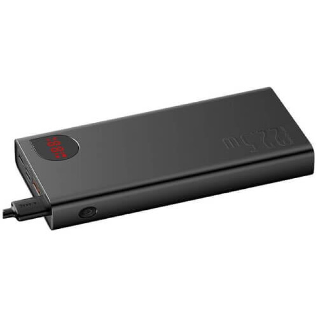 Внешний аккумулятор Baseus Adaman Metal Digital Display 20000mAh 22.5W Black (PPAD000101/PPAD000101)