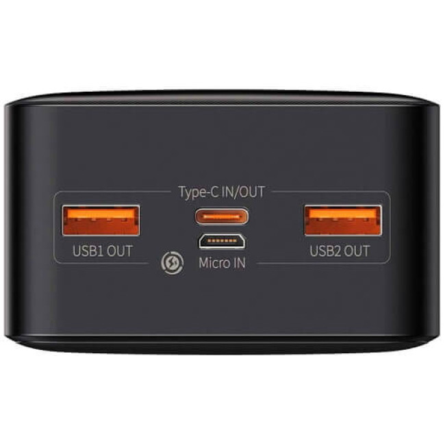 Дополнительный аккумулятор Baseus Bipow Digital Display 15W 30000mAh Black (PPDML-K01)