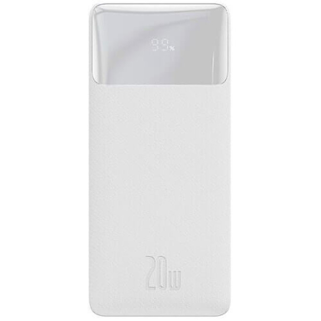 Внешний аккумулятор Baseus Bipow Digital Display 20W 20000mAh White (PPDML-M02)