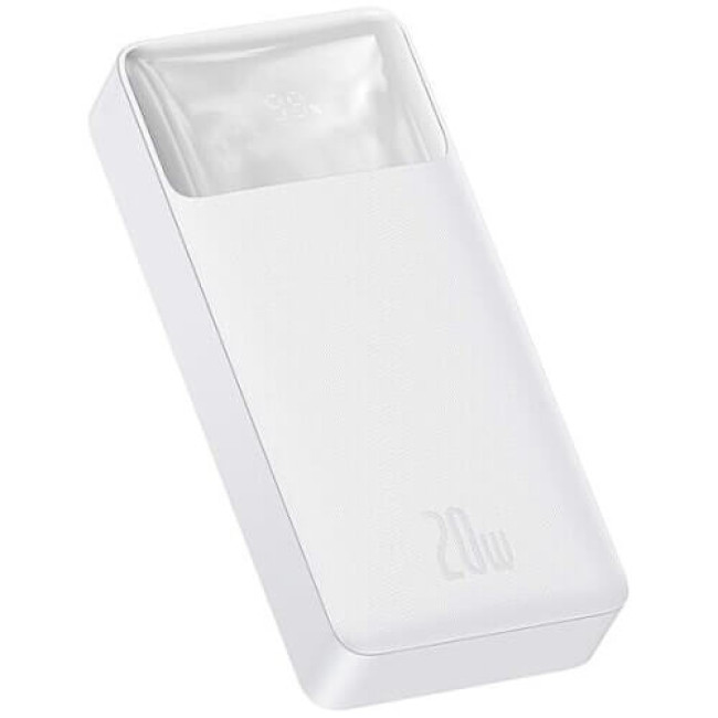 Внешний аккумулятор Baseus Bipow Digital Display 20W 20000mAh White (PPDML-M02)