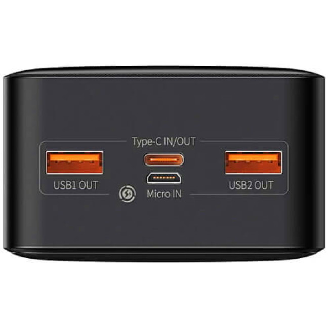 Внешний аккумулятор Baseus Bipow Digital Display Power bank 20W 30000mAh Black (PPDML-N01/PPBD050401)