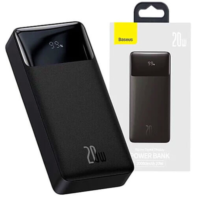 Внешний аккумулятор Baseus Bipow Digital Display Power bank 20W 30000mAh Black (PPDML-N01/PPBD050401)