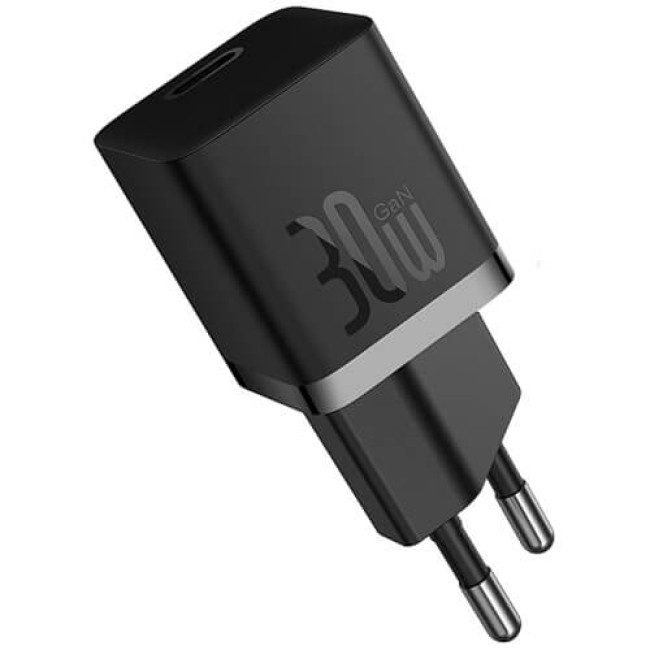 Сетевое зарядное устройство Baseus GaN5 Fast Charger (mini) 1C 30W Black (CCGN070401)