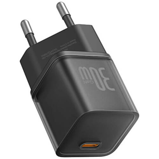 Зарядное устройство Baseus GaN5S Fast Charger 1C 30W EU (P10162504113-00) Cluster Black