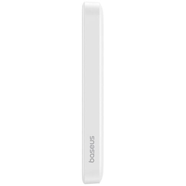 Дополнительный аккумулятор Baseus Magnetic Mini Wireless Fast Charge 5000mAh 20W с кабелем Stellar White (P10022107223-00)