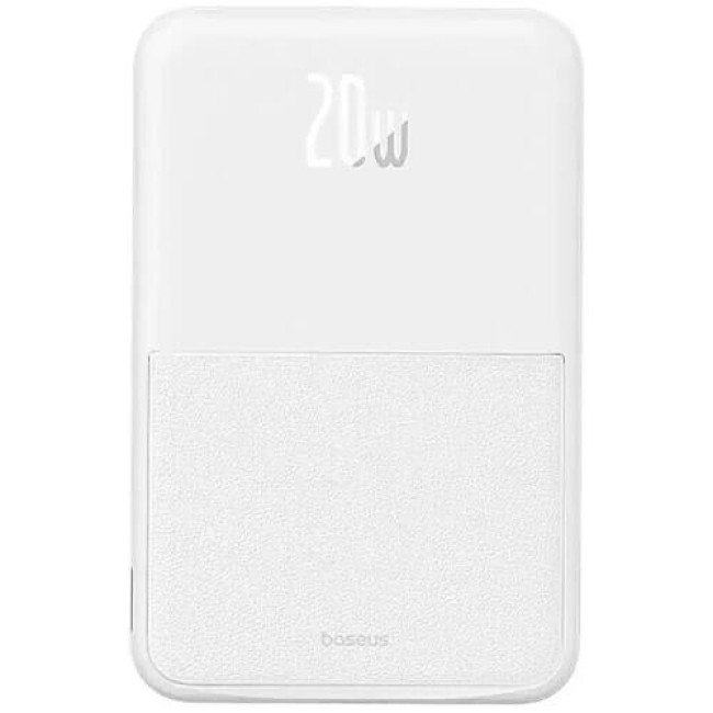 Дополнительный аккумулятор Baseus Power Bank 5000mAh MagPro Magnetic Bracket Fast Charge 20W White (P10064101223-00)