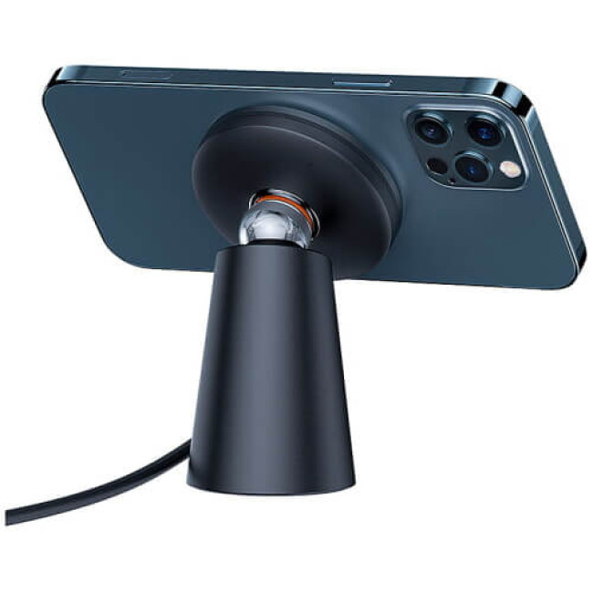 Беспроводное ЗУ Baseus Simple Magnetic Stand Wireless Charger Black (CCJJ000001)