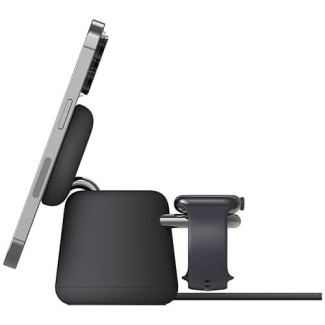 Беспроводное ЗУ Belkin 2in1 MagSafe Charge Station Black (WIZ020VFH36)