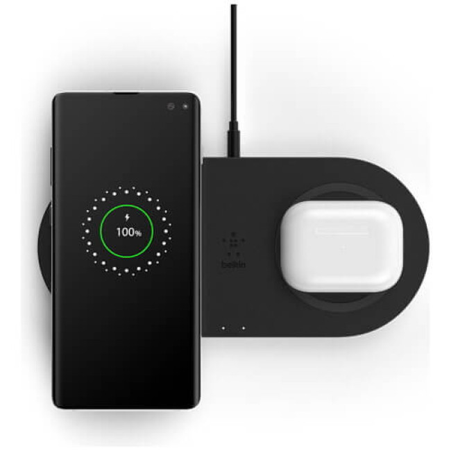 Беспроводное ЗУ Belkin BoostCharge 2in1 10W Black (WIZ002VFBK)