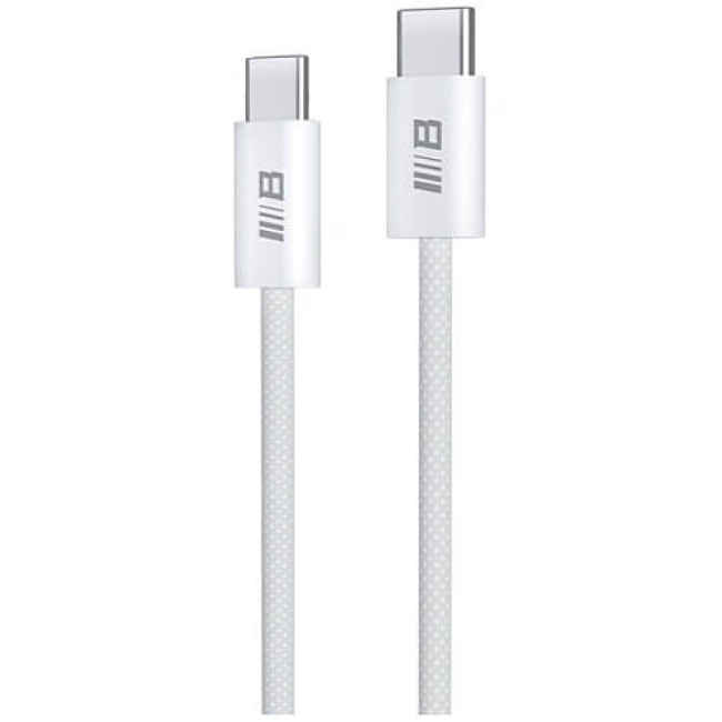 Кабель Blueo Braided PD Fast Charging USB-C/USB-C Cable (2m) White (BL012CC2)